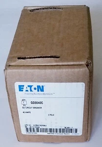 EATON GD3040C Circuit Breaker, 3 Pole, 40 AMPS - Picture 1 of 9