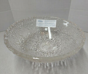 JSG Oceana 005-303-000 Glass Pebble Vessel Crystal 16" Round Bathroom Sink