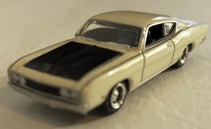 Johnny Lightning Classic Gold 1969 Ford Torino Talladega. White. Blk hood - Picture 1 of 8