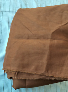 100% Linen Fabric Rust / Burnt Orange Colour Medium Weight 140cm Wide