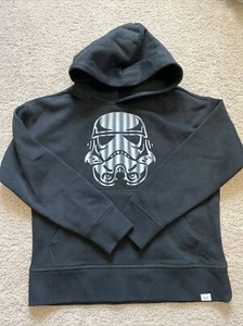 GAP Star Wars Black Youth Hoodie Kids Sz M 8 Darth Vader - Picture 1 of 5