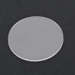 (34,5mm)1 Coppia Vetro Cristallo Orologio Tondo Trasparente Spessore 1,0mm per - Foto 1 di 11