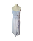 Debut Light Blue Maxi Formal Bridesmaid Wedding Dress Size 14