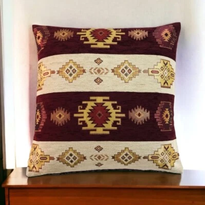 4 Turkish Kilim Pillow Cushion Cover Case 17x17" NEW - Image 1 of 3