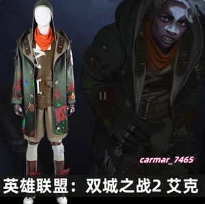 Costume LOL Anime Arcane Stagione 2 Ekko Halloween Cosplay Outfit Set Completo Uniforme - Foto 1 di 24