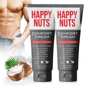 HAPPY NUTS Men's Comfort Cream Deodorant: Anti-Chafing Sweat Defense Odor 🥇 - Bild 1 von 12