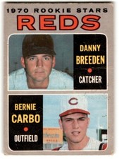 1970 O-Pee-Chee Reds Rookies - Danny Breeden/Bernie Carbo #36 Cincinnati Reds