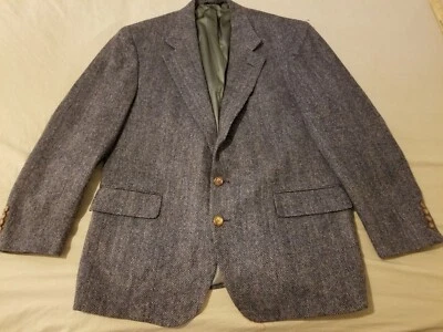 男式 Polo Ralph Lauren 羊毛运动夹克外套海军蓝 40 41 42 44 46  — 第 1/4 张图片