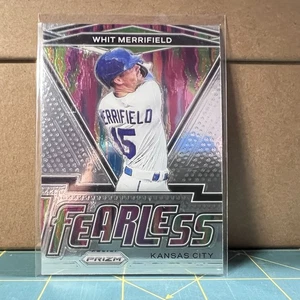 2021 Panini Prizm Baseball Whit Merrifield Fearless Insert #FR-7 KC Royals Card - Bild 1 von 2