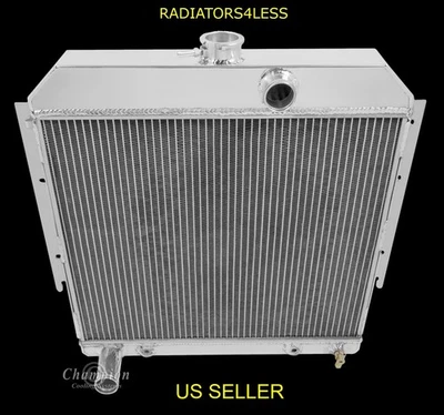 CAMPEÓN 4 FILAS RADIADOR TODO ALUMINIO 1964 DODGE DART PLYMOUTH VALIANT BARRACUDA Foto 1 de 2