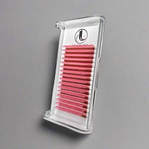 Pink Cashmere Eyelash Extensions – 0.07mm Trays - Picture 1 of 6