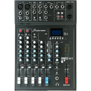 Studiomaster CLUB XS6+ 6-Channel Compact Mixing Console with DSP (Open Box) - Picture 1 of 3