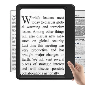 Full-Page Magnifying Glass for Reading, 5X Large Magnifier Provide Viewing Area - Picture 1 of 5