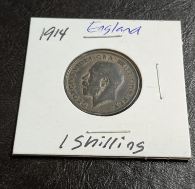1914 Shilling Great Britain Silver .925 Fineness - Image 1 of 4