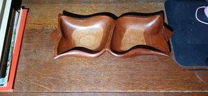 Hand Made Genuine Mahogany Food Serving Dish - Picture 1 of 9