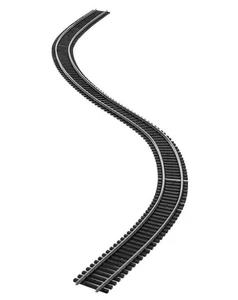 Hornby R8090 Pista Semi Flexible 916mm x 8 Piezas Níquel Plata OO (725) - Imagen 1 de 3
