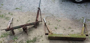 2 Langholzrungen für Oldtimer Traktor Eigenbau Anhänger Eigenbauanhänger - Bild 1 von 12