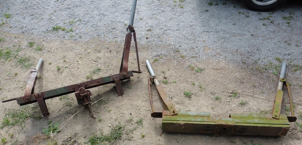 2 Langholzrungen für Oldtimer Traktor Eigenbau Anhänger Eigenbauanhänger - Bild 1 von 4