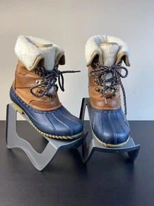 Tommy Hilfiger Size 8 Rusteen Duck Snow Waterproof Boots Faux Shearling - Picture 1 of 10