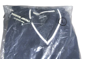 Trump Marina Hotel and Casino Sweater Large Navy Sealed with Tags - Picture 1 of 7