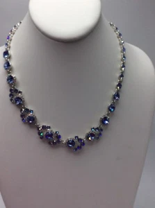 $175 Givenchy blue  Collar Necklace 185 GN - Picture 1 of 9