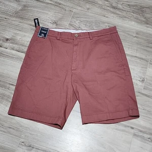 Roundtree & Yorke Shorts Mens Size 36 Salmon 9” Flat Front Classic Fit - Picture 1 of 9