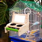 Parrot Cage Feeder Water Bowl Parrots Feeding Dish Cups For Lovebirds Budgie