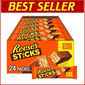 Bulk Milk Chocolate Peanut Butter Wafer Bars - 24 Packs, Perfect for Sharing - Picture 1 of 9
