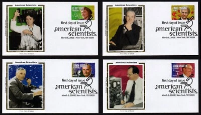USA, SCOTT # 4224-4227, SET OF 4 COLORANO FDC COVERS - AMERICAN SCIENTISTS 2008 - Image 1 of 4