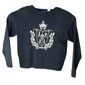 EP Pro Pullover Pullover Damen M schwarz mit Stickerei Golf Krone Wappen - Bild 1 von 9