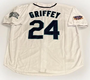 Ken Griffey Jr Seattle Mariners Jersey Men’s XL NWT 1997 Home White Retro NICE - Picture 1 of 15
