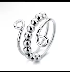 Sterling Silver Spinner Ring – Fidget Ring - Picture 1 of 1