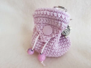Schlüsselanhänger Rucksack Rucksäckchen gehäkelt Handarbeit Handmade - Bild 1 von 1