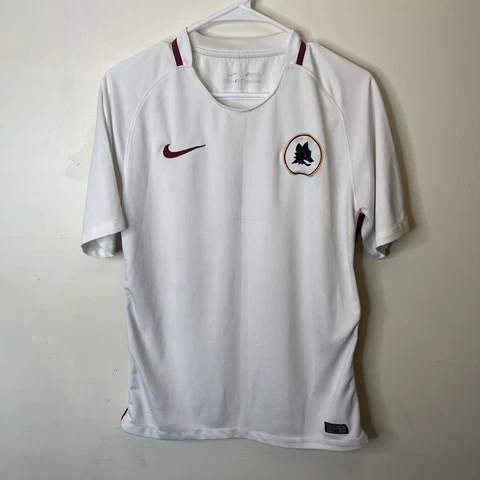 AS ROMA 2016-17 AWAY FOOTBALL SHIRT SOCCER JERSEY NIKE 724614-100 - Sz M Cover