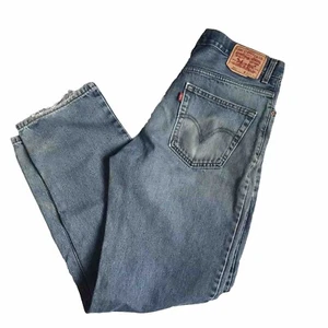 Levi’s 550 Mens 34x34 Denim Jeans Relaxed Fit Medium Wash Blue Cotton Distressed - Picture 1 of 13