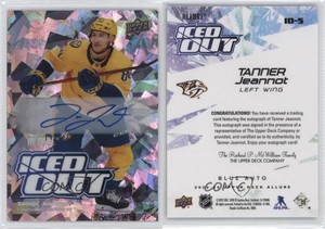 2022-23 Upper Deck Allure Iced Out Auto Tanner Jeannot #IO-5 Auto