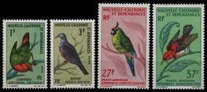 Nueva Caledonia 1966 - Mi-N.o 423-426 ** - Estampillada sin montar o nunca montada - Pájaros / Pájaros - Imagen 1 de 1