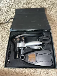 Screwpull Lever Model Wine Opener plus Foil Cutter in Box by L&T tech Services - Picture 1 of 6