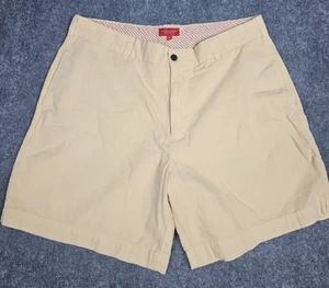 Southern Proper Club Shorts 6.5" Flat Front Chino Mens 38 Yellow Cotton - Picture 1 of 6