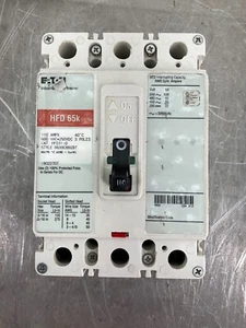 EATON HFD3110 CIRCUIT BREAKER 110 A 3P 600/250V FREE 2-DAY SHIPPING BUY NOW - Picture 1 of 7