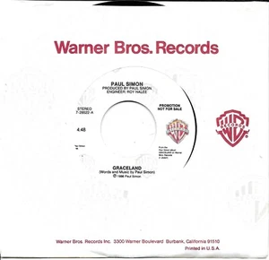PAUL SIMON  Graceland  promo 45  SIMON & GARFUNKEL - Picture 1 of 1