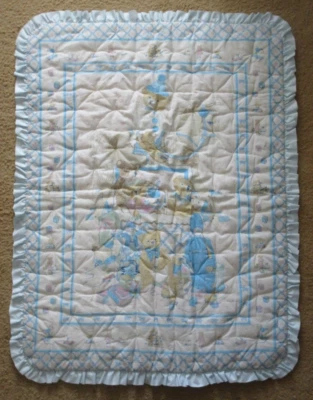 Edredón edredón bebé niño oso de peluche caballo mecedor soldado juguetes de guardería hechos a mano Foto 1 de 4