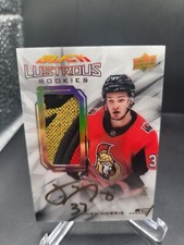 Josh Norris Black Lustrous Rookie Clarity Patch Auto /  5 !! 2020-21 SPX Black