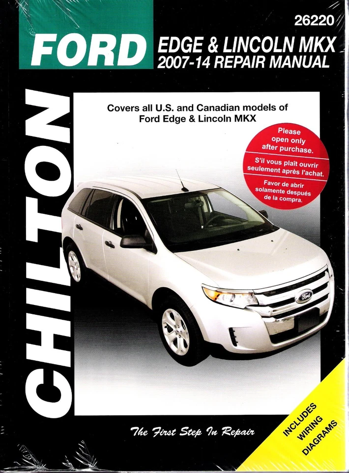 Ford Edge Lincoln MKX 2007-2014 Chilton's Total Car Care manual de reparación nuevo 22754 Foto 1 de 1