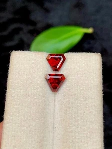 Natural Flawless 20 Ct 2 Pcs Mozambique Blood Red Ruby Fancy Cut Loose Gemstone - Picture 1 of 3