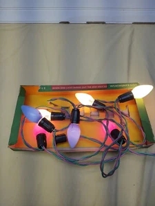 Vintage Christmas TIMCO Multicolor 7 Light Set with Box - Picture 1 of 5