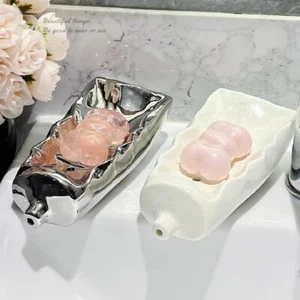 Self Draining Soap Box Keep Soap Bars Dry Soap Drain Rack Bathroom Supplies - Picture 1 of 11