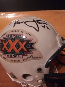 Ronnie Lott Signed Inscribed "42" Super Bowl XXX Mini Helmet - Picture 1 of 7