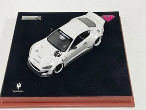 1/43 AB Models Maserati Granturismo Liberty walk White Custom Leather Base. 2 - Picture 1 of 6