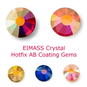 Aurora Borealis Effekt EIMASS® Hot Fix Strasssteine, flache Rückseite Edelsteine Glaskristall - Bild 1 von 54